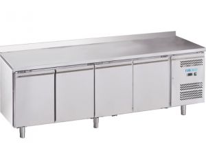M-GN4200TN-FC Refrigerated gastronomy table in AISI201 stainless steel